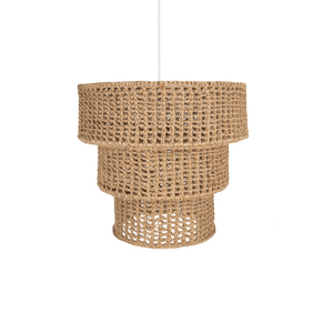 3 Tier Jute Crochet Chandelier