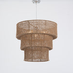 3 Tier Jute Crochet Chandelier